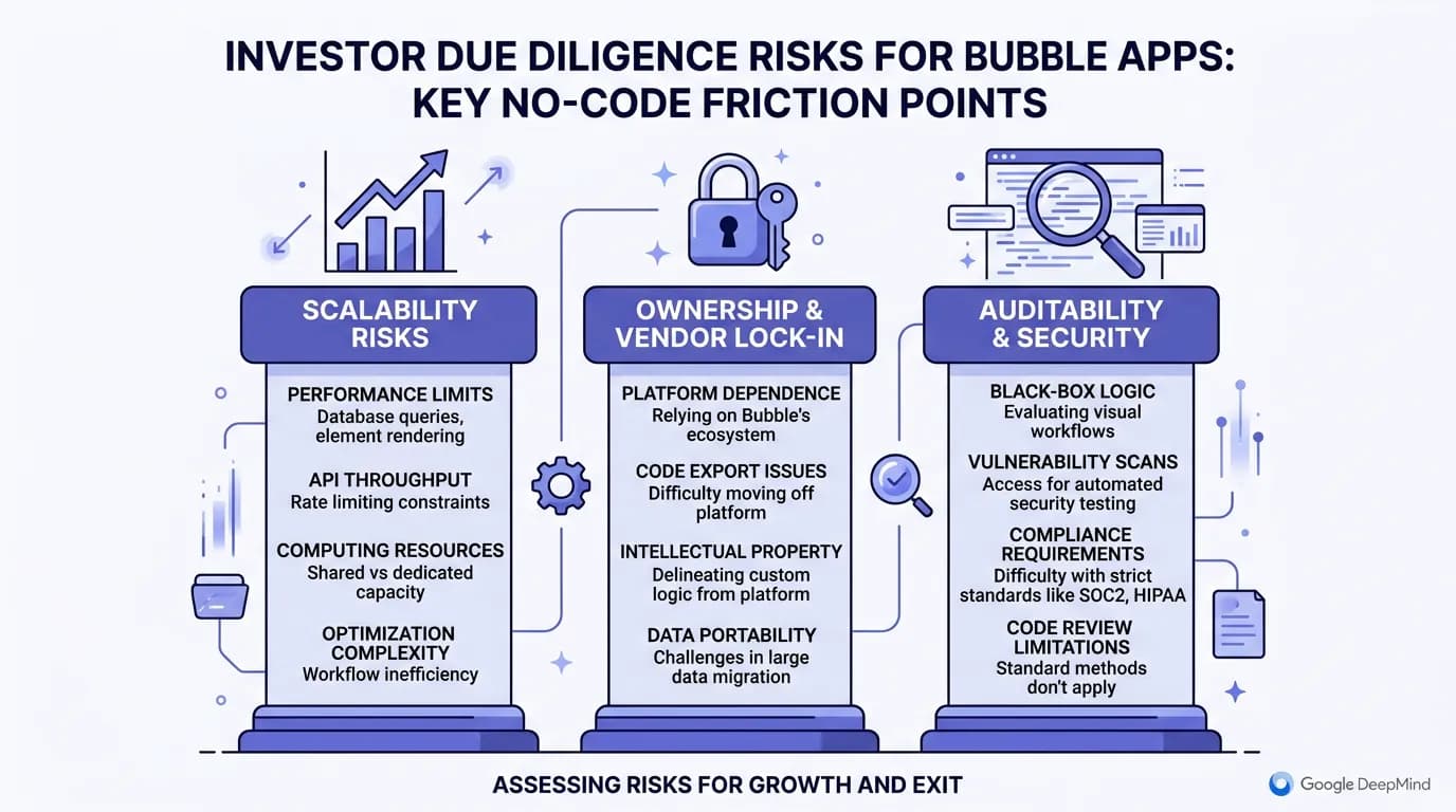 Investor Due Diligence for Bubble Apps: What They Ask and How to Prepare