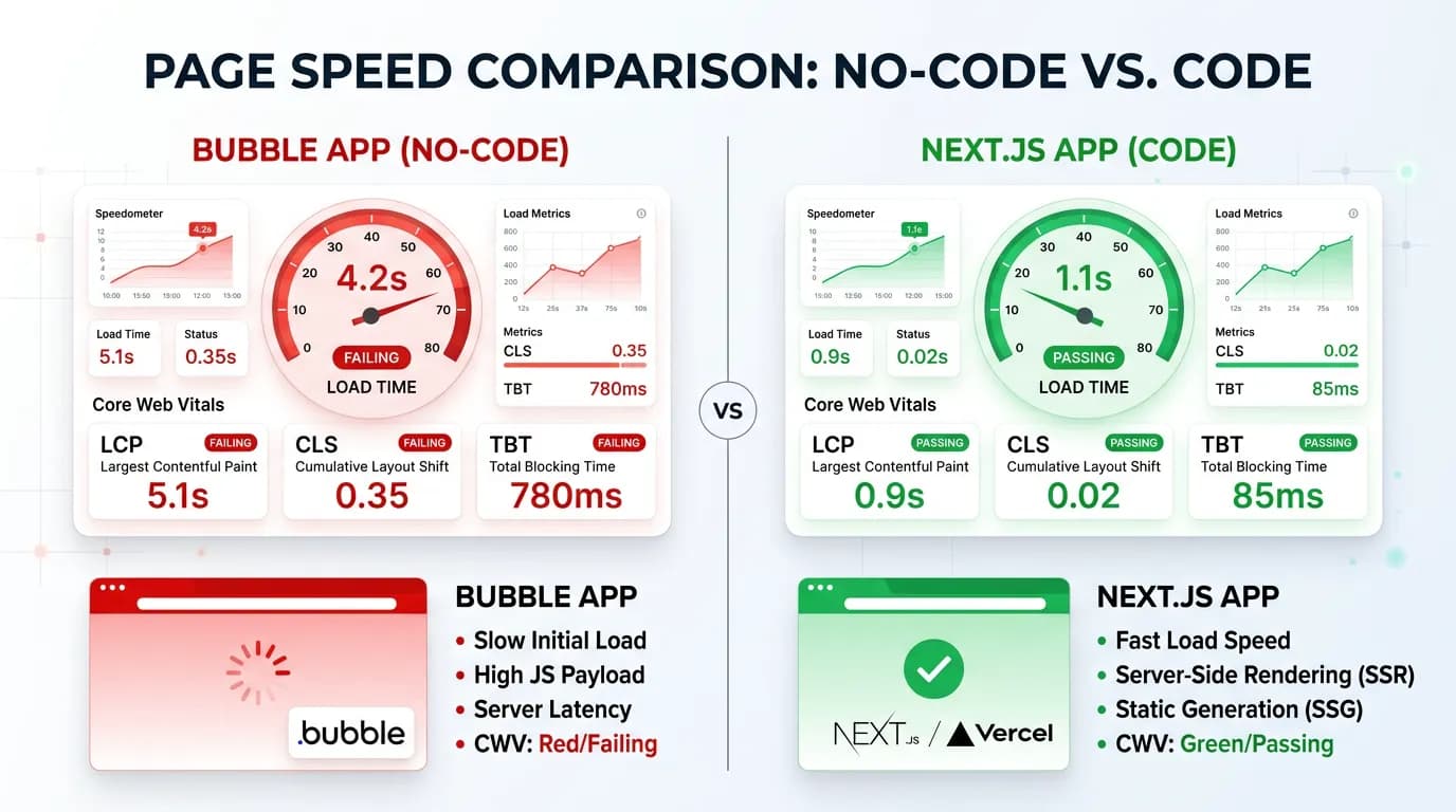 Bubble.io SEO Limitations: When Search Performance Forces a Migration