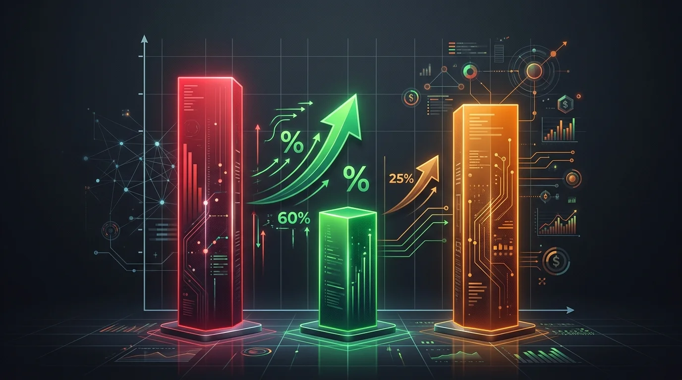 Chart comparing traditional migration timeline and cost versus AI-assisted migration with documentation showing 30-40 percent time savings in the development phase