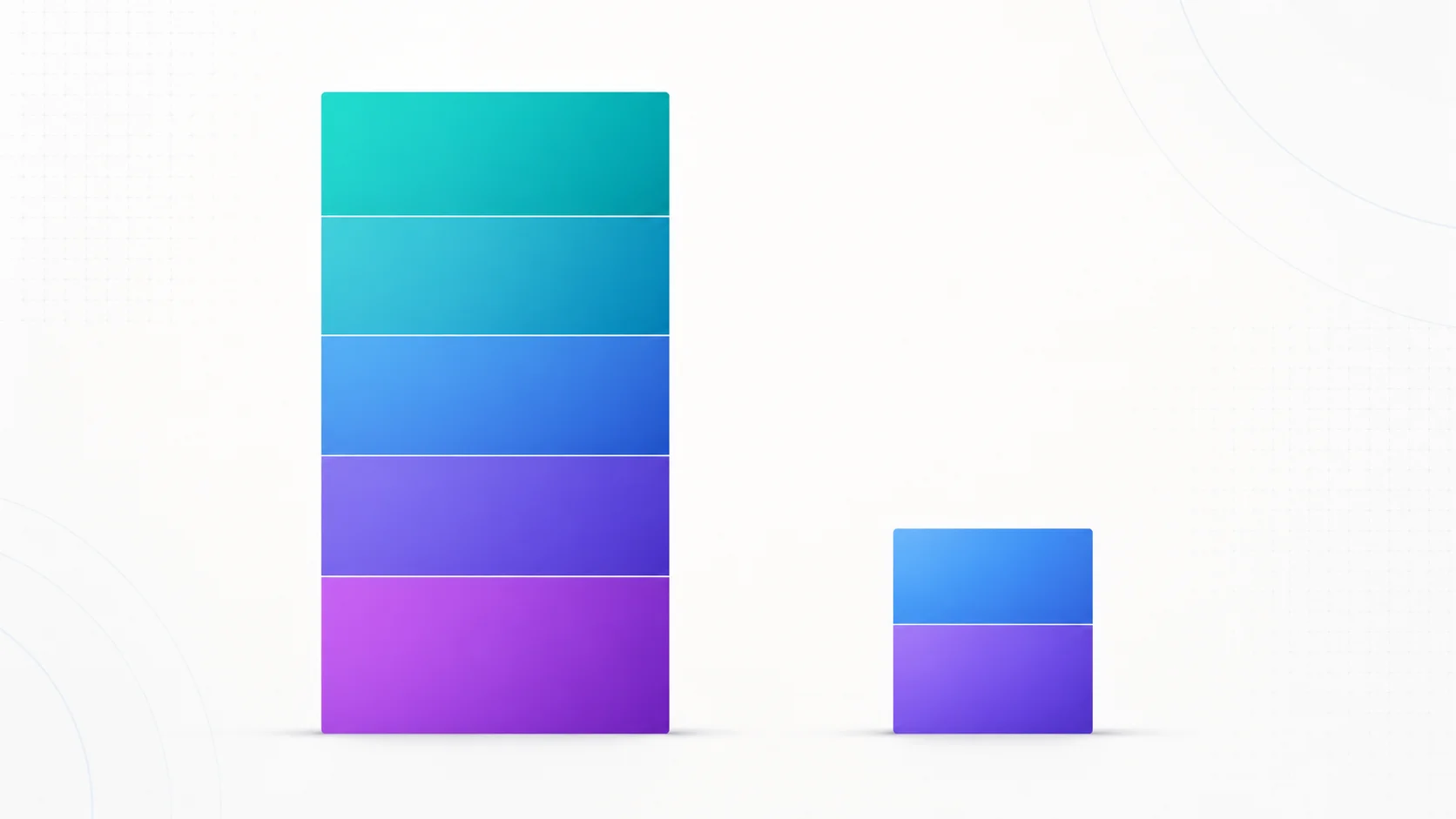 Stacked bar chart of true monthly Bubble cost (plan, WU overages, plugins, freelancer, workarounds) compared to a thinner post-migration custom-code cost bar (hosting plus maintenance)