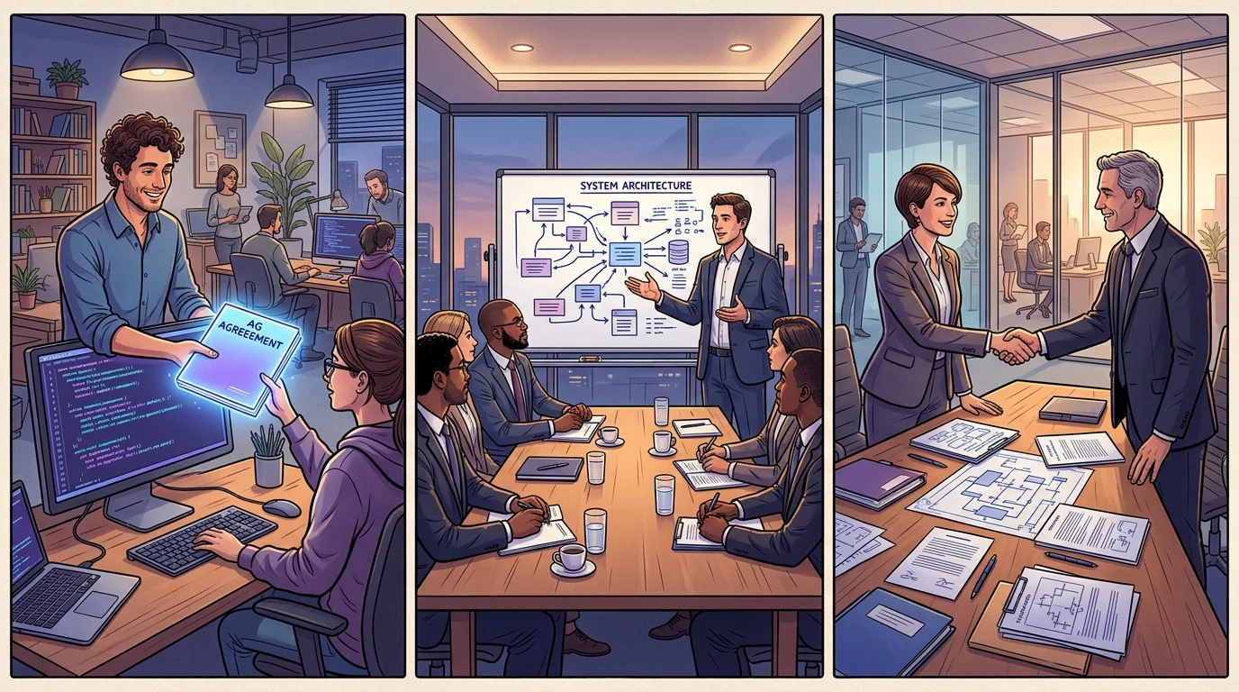 Three critical moments when Bubble app documentation becomes essential — developer handoff, investor due diligence, and acquisition